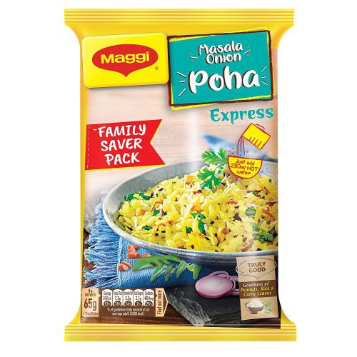 Maggi Ready To Eat, Masala Onion Poha Express Pouch 80gm