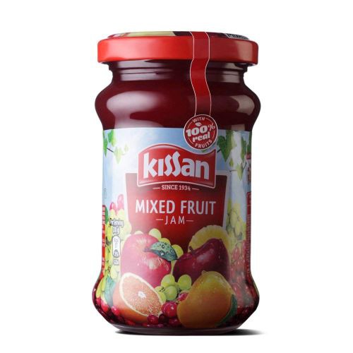 Kissan Mixed Fruit Jam, With 100% Real Fruit Ingredients