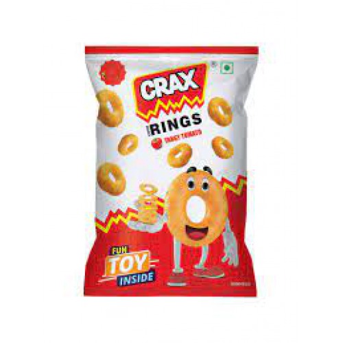 Crax Corn Rings Tangy Tomato Crisps  30gm