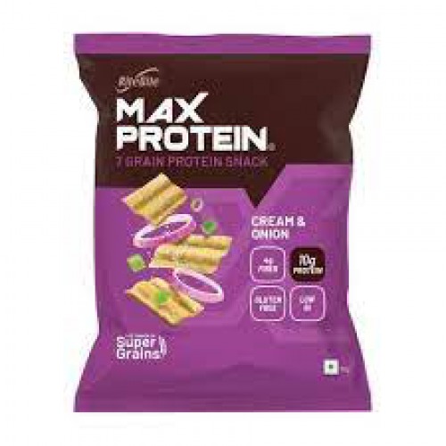 RiteBite Max Protein Cream & Onion Chips 50gm