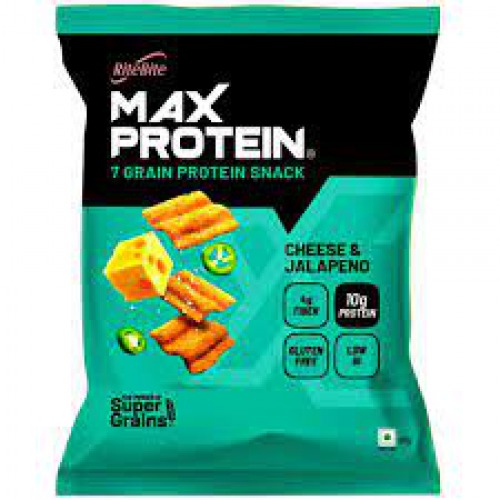 RiteBite Max Protein Cheese & Jalapeno Chips 120gm