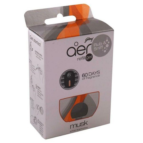 Godrej Aer Twist Musk After Smoke Car Freshener Gel Refill 10 gm