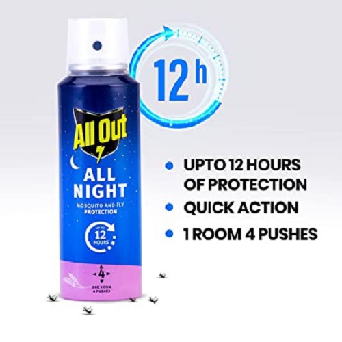 All Out All Night Mosquito & Fly Protection Spray 30 ml