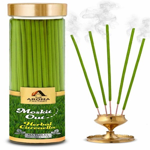 he Aroma Factory Mosquito Out Citronella Garden Incense Sticks Mosquito Repellent Agarbatti - Herbal and Natural  60gm