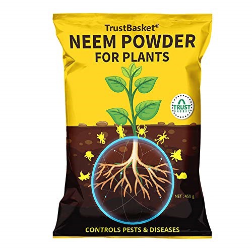 Trustbasket Multicolor Neem Cake Powder Organic Fertilizer and Pest Repellent For Plants   450gm