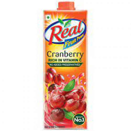 Real Fruit Power Cranberry Juice 1ltr