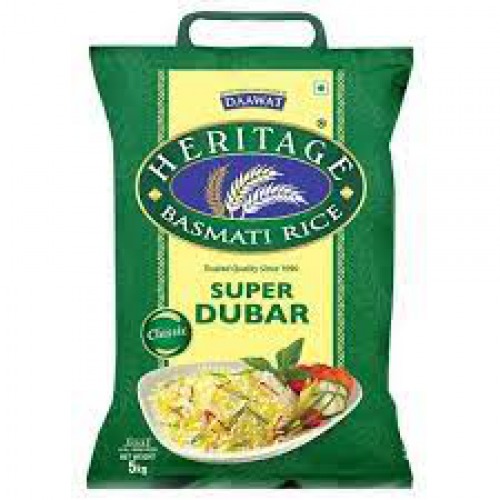 Heritage Super Dubar Basmati Rice  5kg