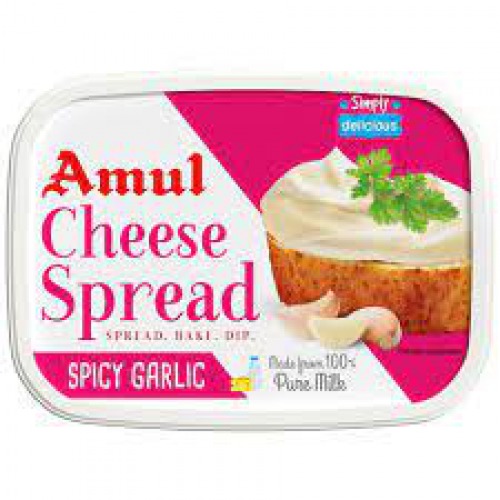 Amul Cheese Spread - Spicy Garlic, 200 g Tub