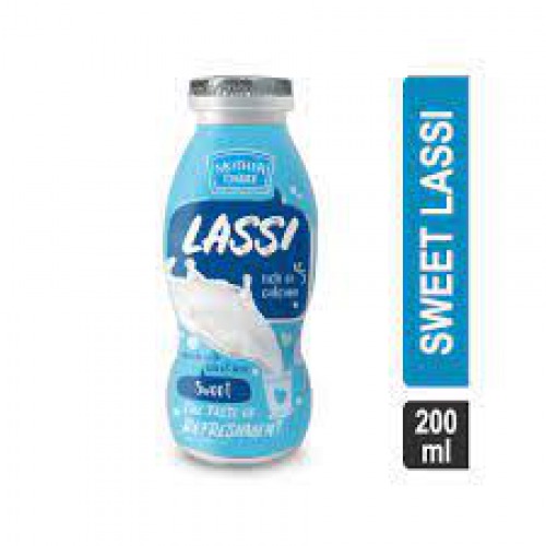 mother dairy Lassi - Sweet (Asli Refreshment), 200 ml Bottle