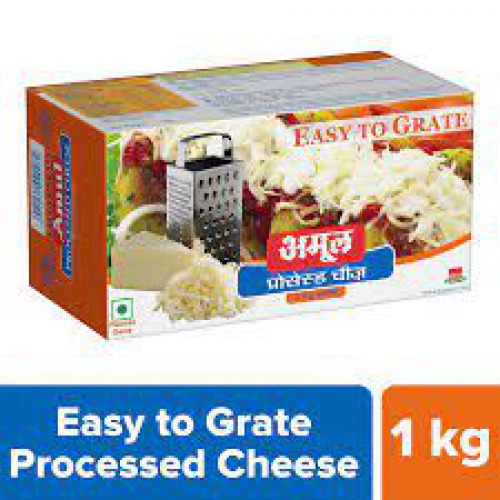 Amul Processed Cheese - ETG Block, 1 kg Carton