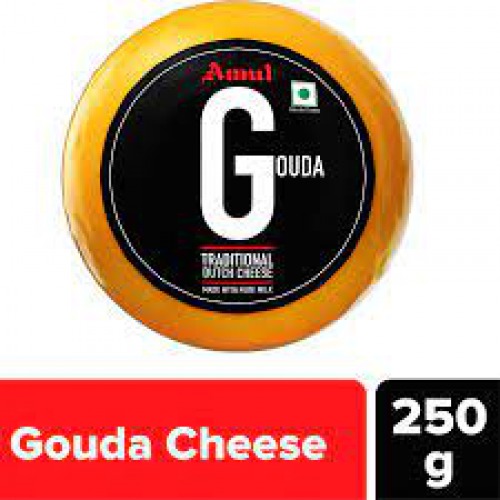 Amul Cheese - Gouda, 250 g Pouch