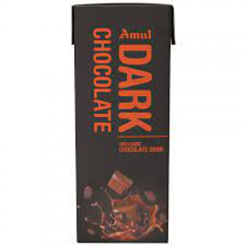 Amul Dark Chocolate Milk, 180 ml Tetra Pak