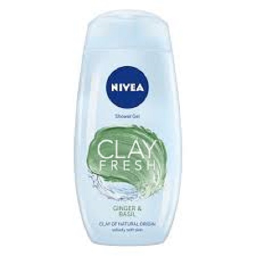 Nivea Clay Fresh Ginger & Basil Shower Gel 250ml
