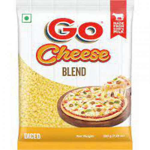 Go Mozzarella Blend Dice, 200 gm Pouch