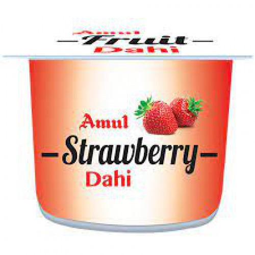 Amul Fruit Dahi - Strawberry, 100 g Cup