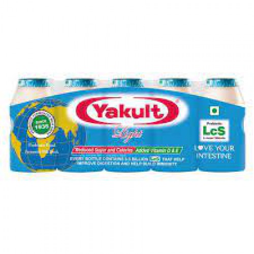 Yakult Probiotic Health Drink - Light, 65 ml Pack of 5