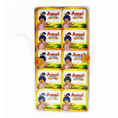 Amul Butter - Pasteurised (School Pack), 10 g (Pack of 10)