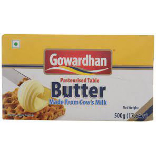 Gowardhan Table Butter - Pasteurised, 500 g Carton