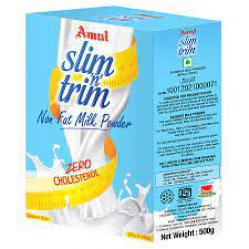 Amul Slim N Trim - Non Fat Milk Powder, 500 g Carton