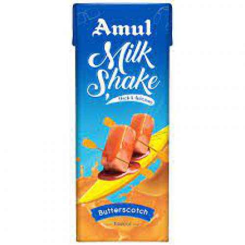 Amul Butterscotch Milkshake, 180 ml carton