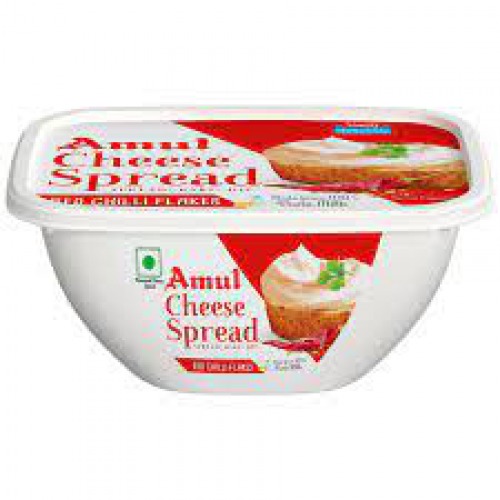 Amul Cheese Spread - Red Chilli Flakes, 200 g Tub