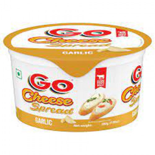 Go Cheese Spread - Garlic, 200 g Tub