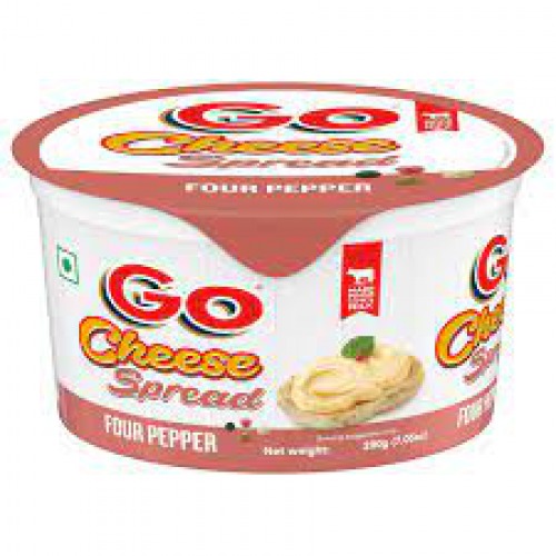 Go Cheese Spread - Four Pepper, 200 g Tub