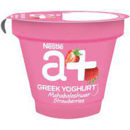 Nestle A+ Grekyo Greek Yoghurt, Strawberry, 90 g Cup 100gm