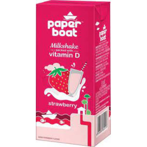 Paper Boat Strawberry Milkshake, 180 ml Doy