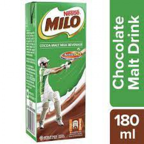 Nestle Milo - Cocoa-Malt Milk Beverage, Rich In Vitamins & Minerals, 180 ml