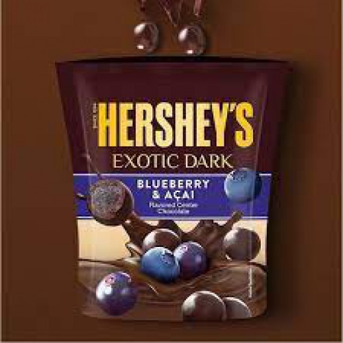 Hersheys Exotic Dark Flavored Center Chocolate - Blueberry & Acai, 33.3 g