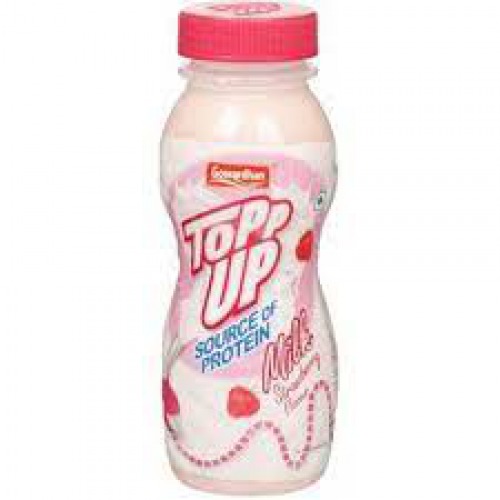 Gowardhan Topp Up Milk - Strawberry, 200 ml Bottle