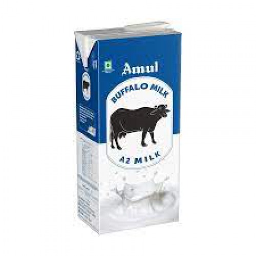 Amul Buffalo Milk - UHT Treated, Calcium Rich, No Preservatives, 1 L Tetra Pack