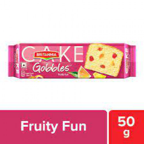 Britannia Gobbles Fruity Fun Cake, 50 g