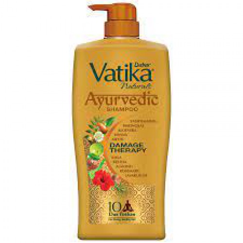Dabur Vatika Naturals Damage Therapy 10 Poshan Ayurvedic Shampoo  100ml