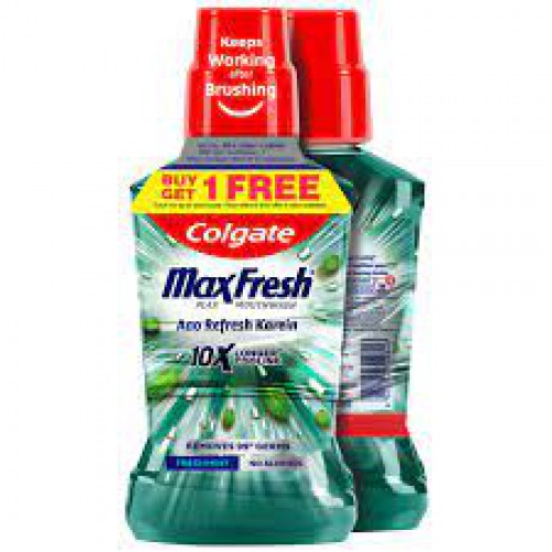 Colgate MaxFresh Plax Antibacterial, 24/7 Fresh Breath   250ml