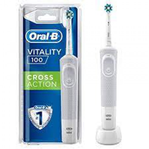 Oral-B Vitality 100 White Cross Toothbrush (Electric Rechargeable, Powered By Braun)  300gm
