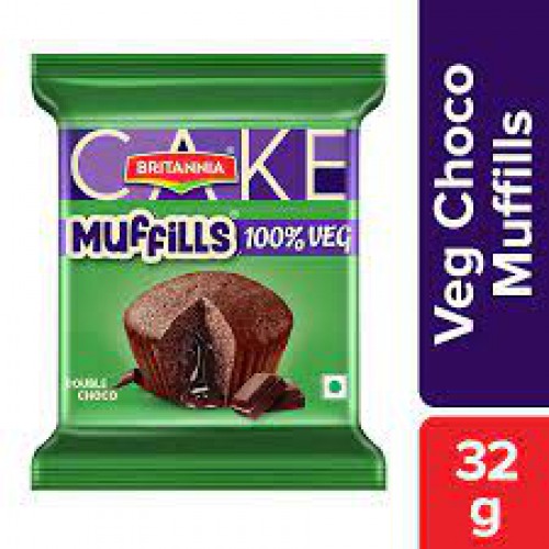 Britannia Veg Double Choco Muffils, 32 g