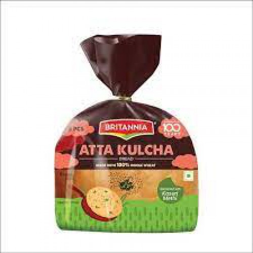 Britannia Atta Kulcha/Bread - Made with 100% Whole Wheat, 250 g