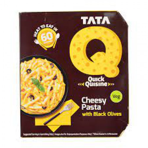 TATA Q Heat To Eat - Cheesy Pasta With Black Olives, 290 g