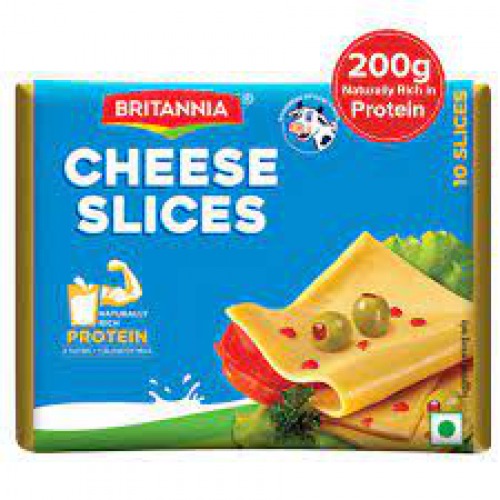Britannia Processed Cheese Slice - Goodness of Cow's Milk, 200 g