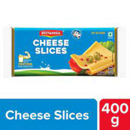 Britannia Cheese Slices - Creamy, Rich In Protein, Calcium, 400 g