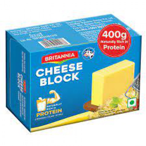 Britannia Processed Cheese Block - Goodness of Cow's Milk, 400 g Carton 400gm