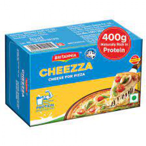 Britannia Cheese for Pizza Block - Goodness of Cow's Milk, 400 g Carton