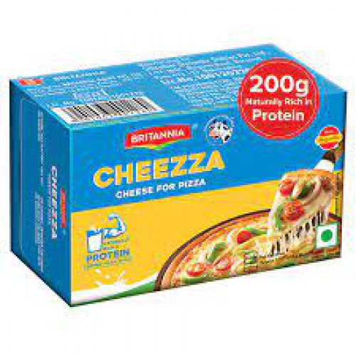 Britannia Cheese for Pizza Block - Goodness of Cow's Milk, 200 g Carton