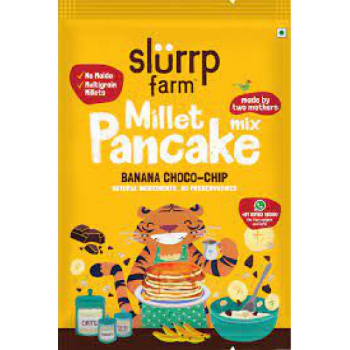 Slurrp Farm Millet Banana Pancake Mix (Choco-Chip & Supergrains)  200gm