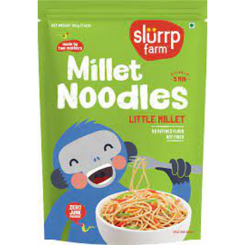 Slurrp Farm Little Millet Noodles - No Maida, Not Fried, 192 g Pouch