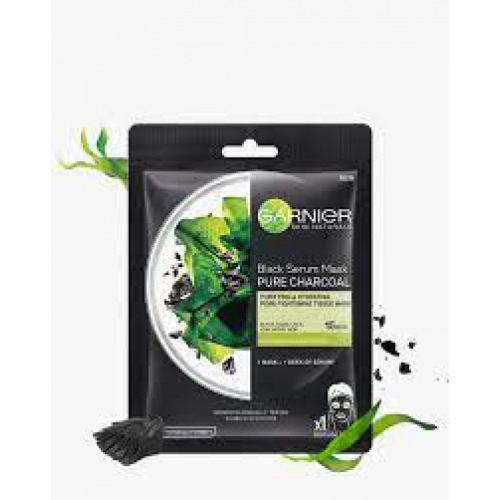 Garnier Pure Charcoal Black Serum Mask 28 g