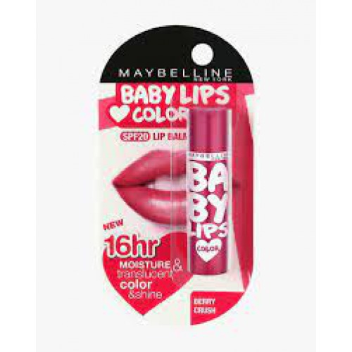 Maybelline New York Baby Lips 16hr Color Balm, Berry Crush 4 g