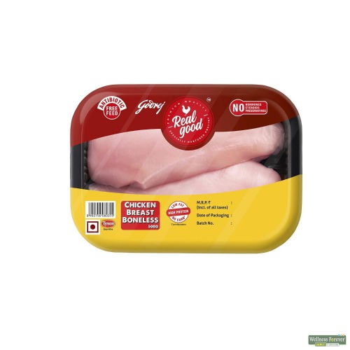 Real Good Chicken - Breast (Boneless), 6 pcs Pouch 500gm